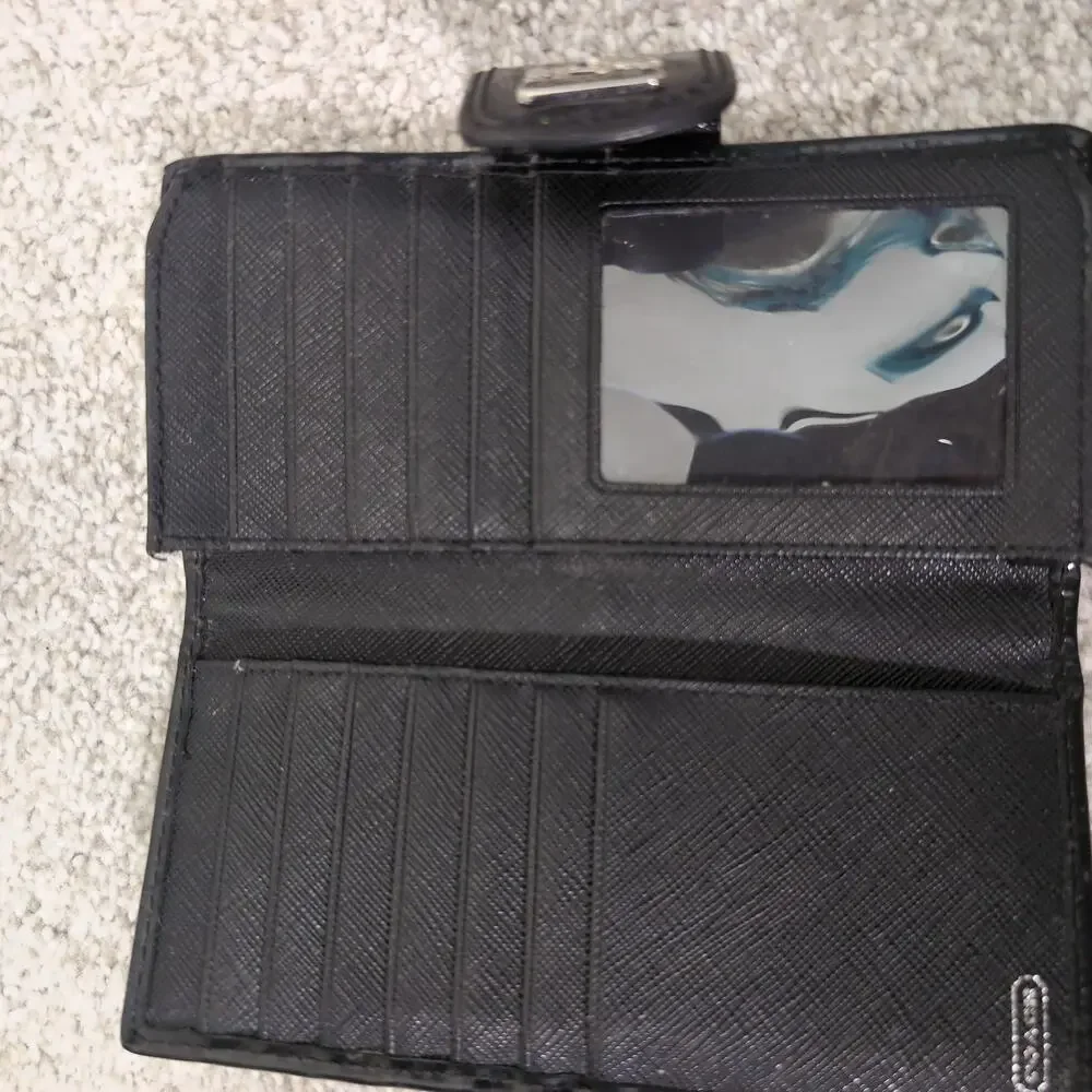 Signature Jacquard Checkbook Wallet Coach